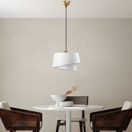 Opviq Stage - 14704 Lámpara de araña blanca con altura ajustable